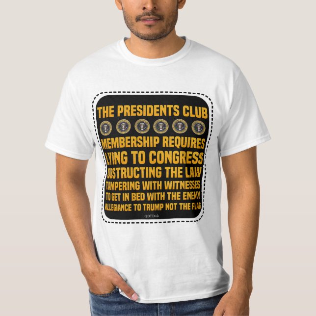 Roger Stone Gründungsmitglied des Präsidenten Club T-Shirt (Vorderseite)