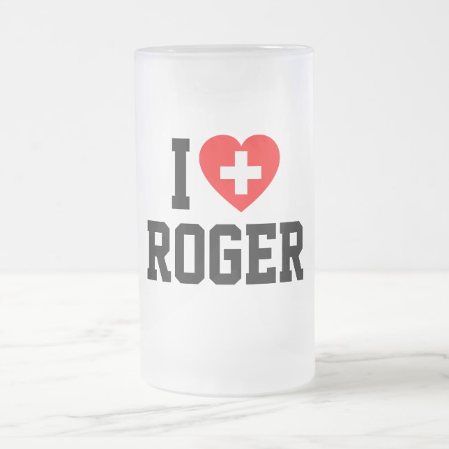 Roger-Tasse Mattglas Bierglas (Mittel)
