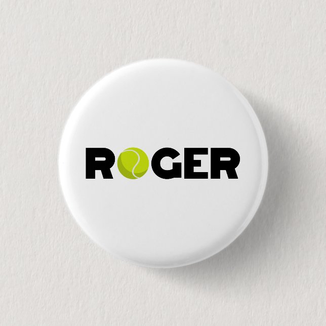 Roger Tennis Button (Vorderseite)