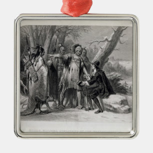 Roger Williams geschützt durch das Narragansetts Silbernes Ornament
