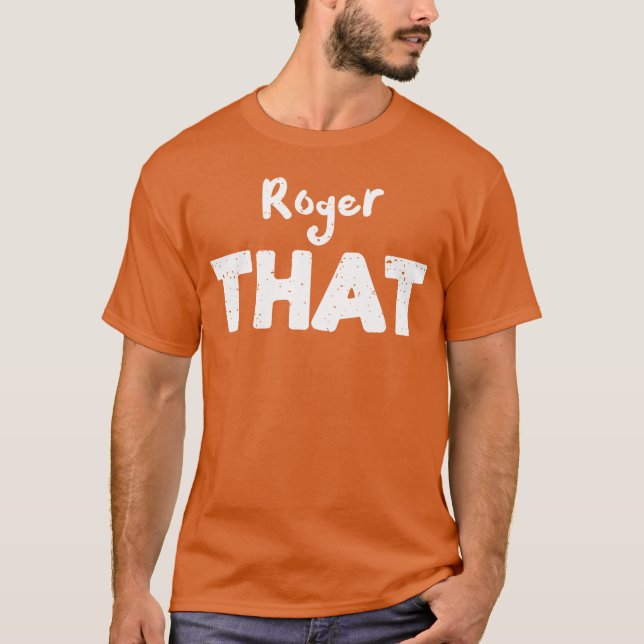 Rogerhat Sportartikel T-Shirt (Vorderseite)