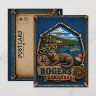Rogers Arkansas Ansichtskarte Vintage Reise Postkarte