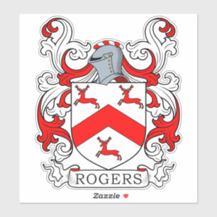 Rogers Familienwappen Aufkleber