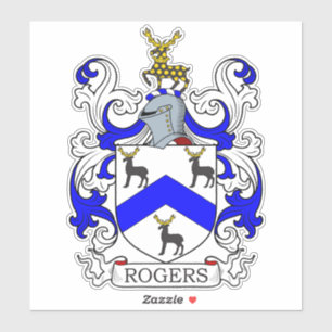 Rogers Familienwappen Aufkleber
