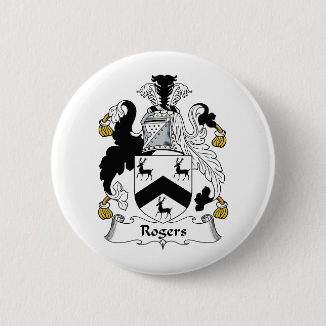 Rogers-Familienwappen Button (Vorderseite)