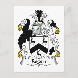 Rogers Familienwappen Postkarte