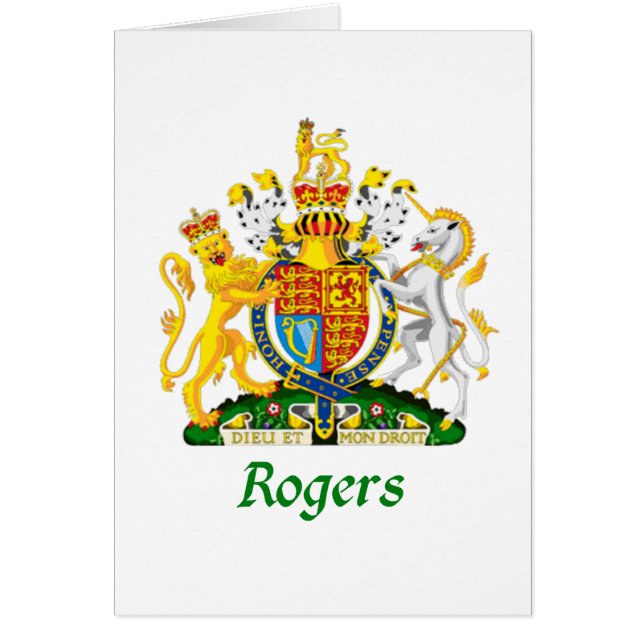 Rogers-Schild von Großbritannien (Vorne)