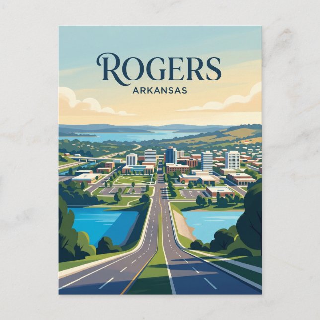 Rogers USA Postkarte (Vorderseite)