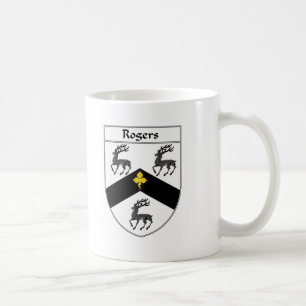Rogers-Wappen/Familienwappen Kaffeetasse