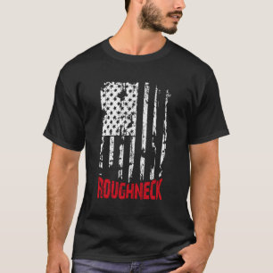 Roghneck American Flag Oilfield T-Shirt