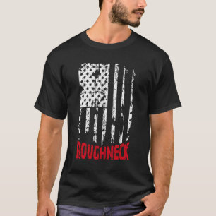 Roghneck American Flag Oilfield T-Shirt