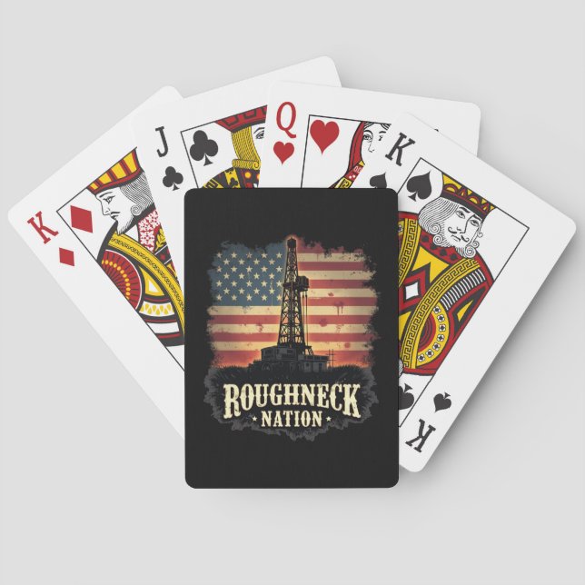 Roghneck Nation Oilfield American Worker Spielkarten (Rückseite)