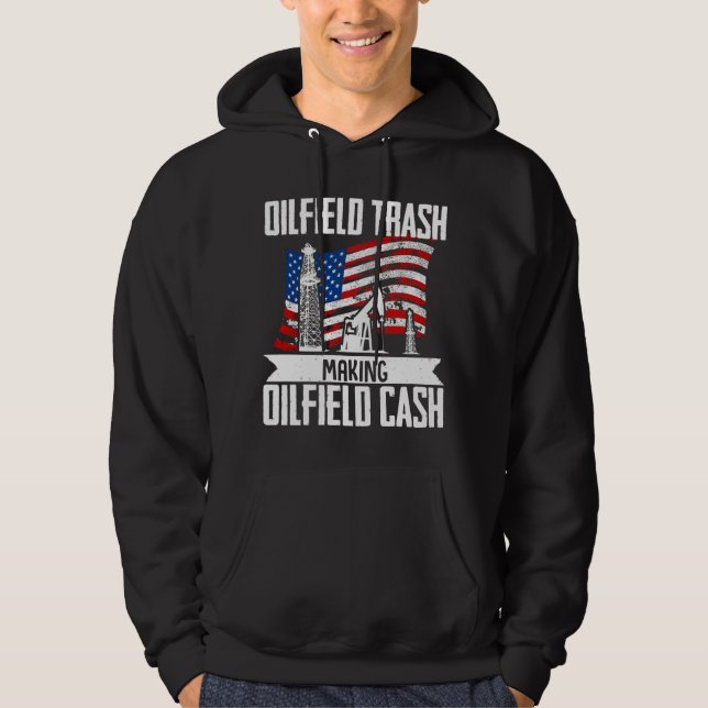 Roghneck Ölfeld-Müll Erschließung von Ölfeldern Hoodie (Vorderseite)