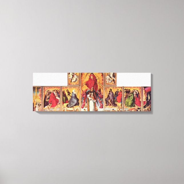 Rogier van der Weyden - Altar des letzten Urteils Leinwanddruck (Vorderseite)