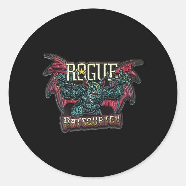Rogue Ale Batsquatch Runder Aufkleber (Vorderseite)
