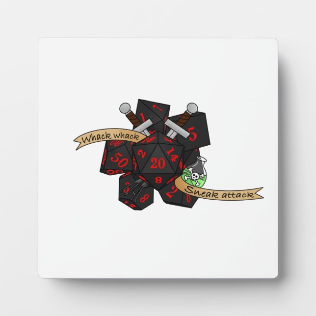 Rogue Dice Design Fotoplatte (Vorderseite)