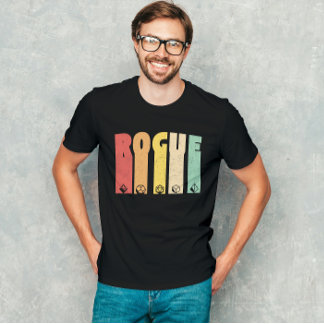 Rogue Dungeon Fantasy Rollenspiel Grunge T-Shirt