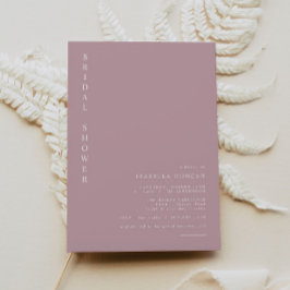 ROGUE Dusty Blush Pink Mauve Brautparty Einladung