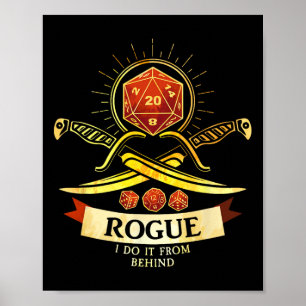 Rogue Fantasy Gamer Rpg Cl  Poster