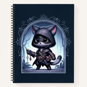 Rogue Feline Fantasy Adventure Notizbuch