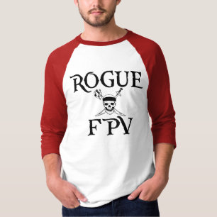 Rogue FPV Mens Old School 3/4 Sleeve T Shirt