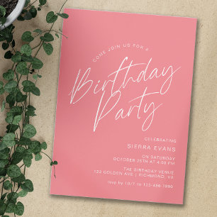 Rogue Pink   Modernes Drehbuch Mädchen jedes Alter Einladung