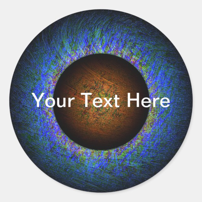 Rogue Planet - individuell anpassbar Runder Aufkleber (Vorderseite)