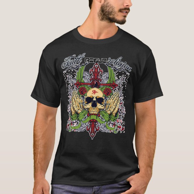 ROGUE RELIGION TATTOO GRAFFITI T - SHIRT (Vorderseite)