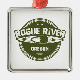 Rogue River, Oregon Ornament Aus Metall