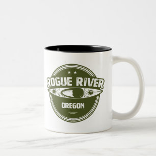 Rogue River, Oregon Zweifarbige Tasse