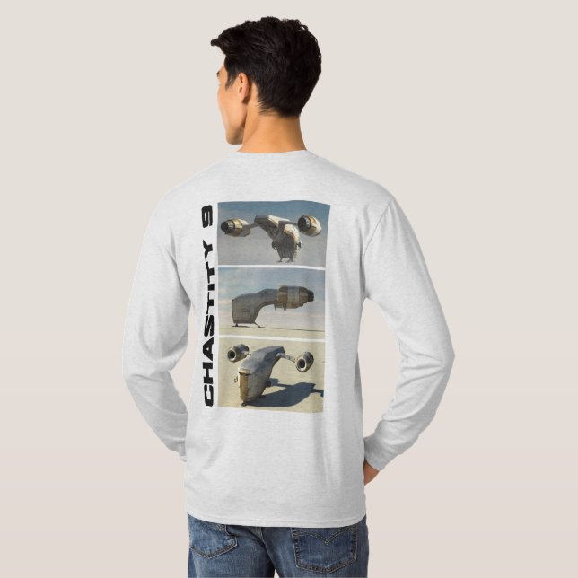 Rogue Warrior Chastity 9 Langschläfer T-Shirt (Schwarz voll)