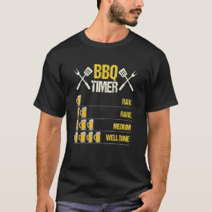 Roh selten Medium gut gefertigter Timer Grill T-Shirt