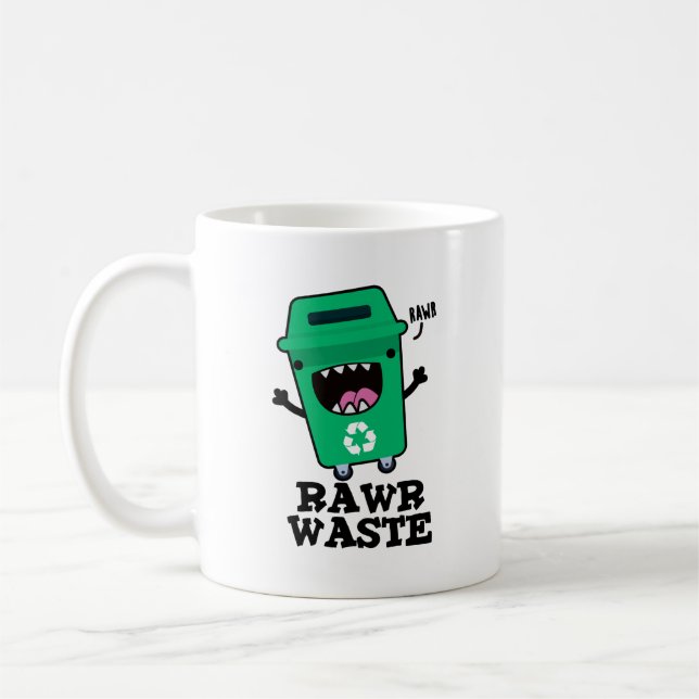 Rohabfall Funny Garbage Trash Puff Kaffeetasse (Links)