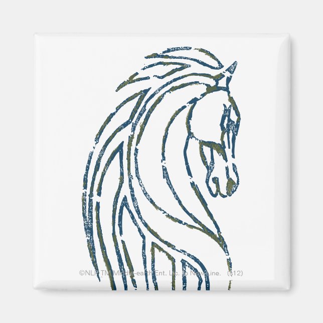 Rohan Kings Hall Banner Magnet (Vorne)