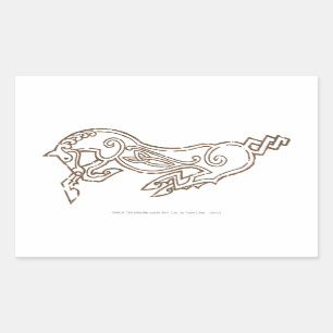 Rohan Symbol Rechteckiger Aufkleber