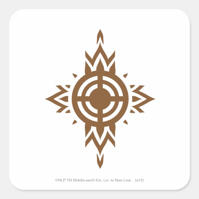 Rohan Wappen Quadratischer Aufkleber (Vorderseite)