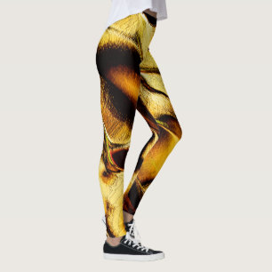 Rohdünen in verbranntem Gold Leggings