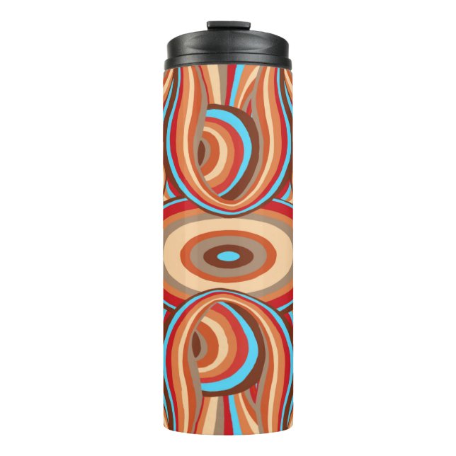 Rohe Wirbel Thermosbecher (Vorderseite)
