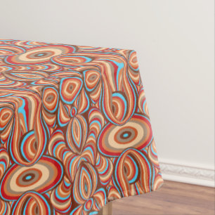 Rohe Wirbel Tischdecke