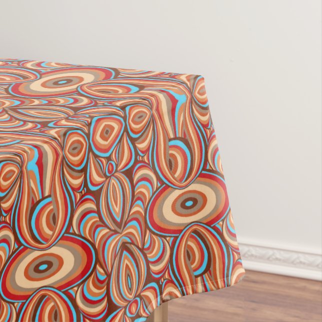 Rohe Wirbel Tischdecke (Beispiel)