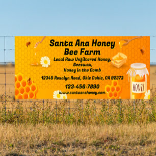 Rohen Honig für Verkauf landwirtschaftlicher Betri Banner