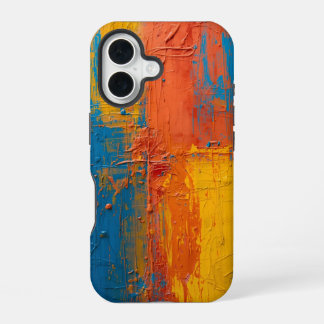 Rohes Farb-Rhythmus – Moderne Kunst Handyhülle iPhone 16 Hülle