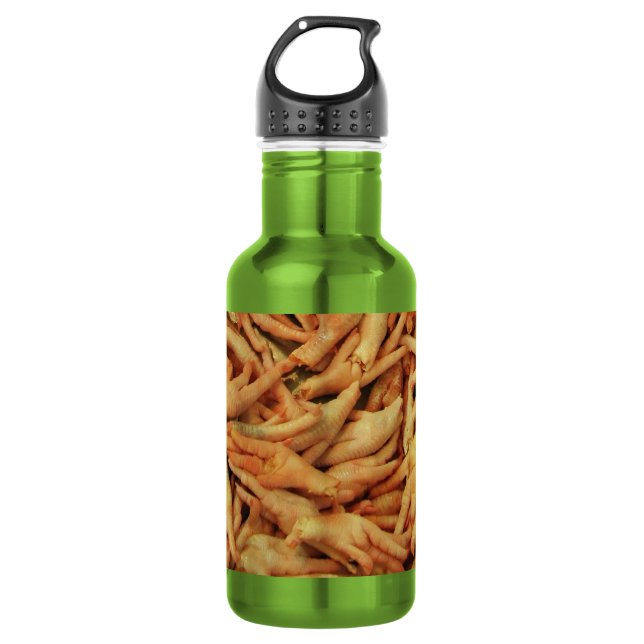 Rohes Hühnerfutter Edelstahlflasche (Vorderseite)