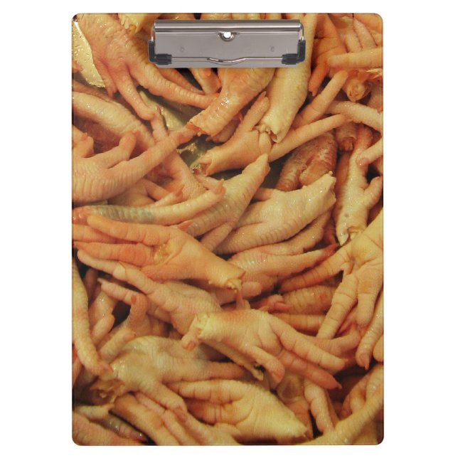 Rohes Hühnerfutter Klemmbrett (Vorderseite)