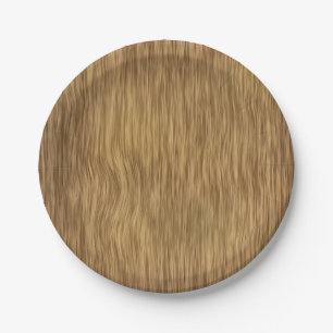 Rohes Imitat Holz mit naturfarbenem Hintergrund Pappteller