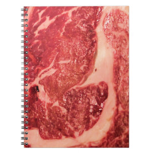 Rohes Ribeye-Steak Notizblock
