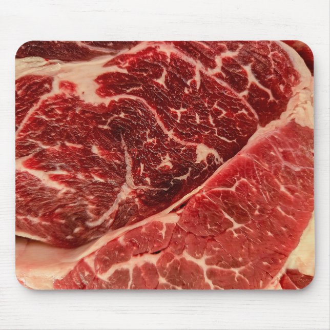 Rohes Rindfleisch Mousepad (Vorne)