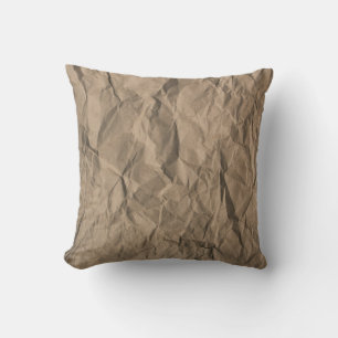 Rohes zerkleinertes Papier: gerecycelt Textur Kissen