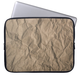 Rohes zerkleinertes Papier: gerecycelt Textur Laptopschutzhülle