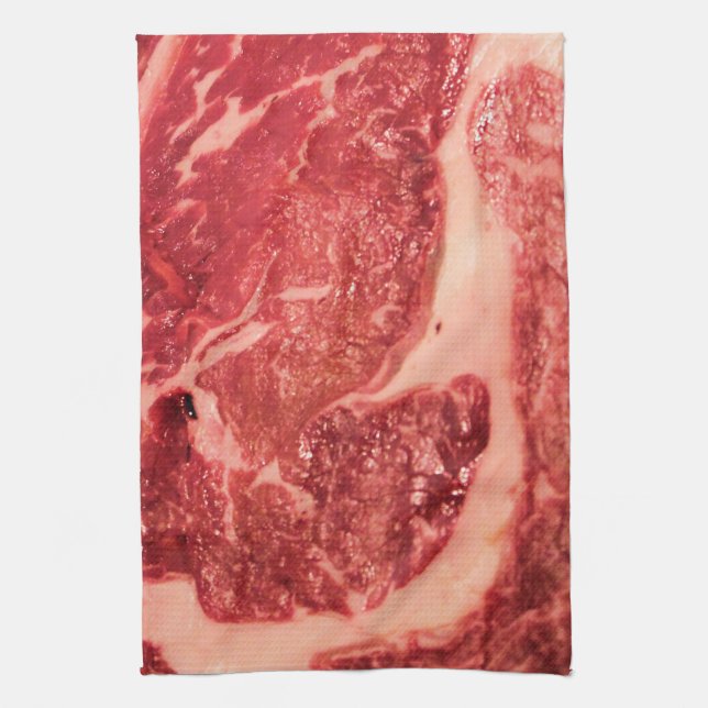 Rohfleisch Ribeye Steak Handtuch (Vertikal)